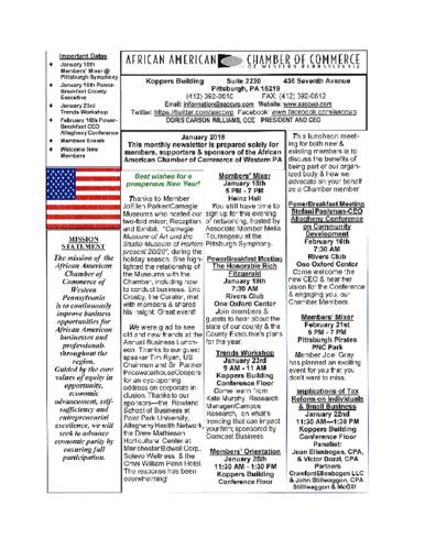 Chamber Newsletter