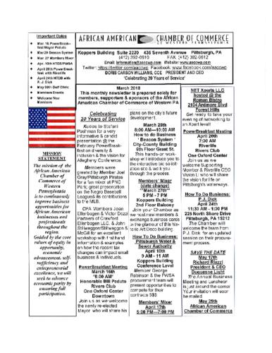 Chamber Newsletter