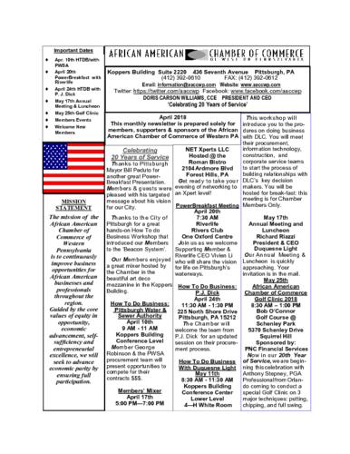 Chamber Newsletter