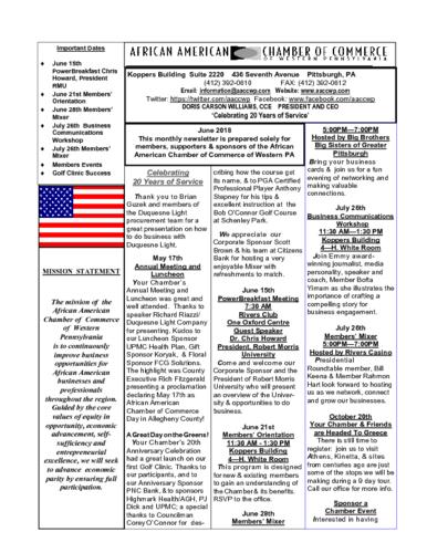 Chamber Newsletter