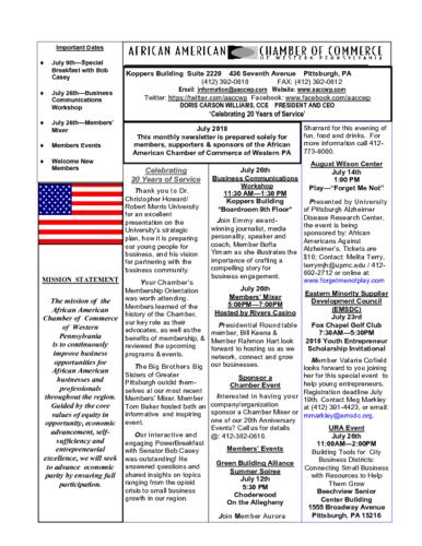 Chamber Newsletter