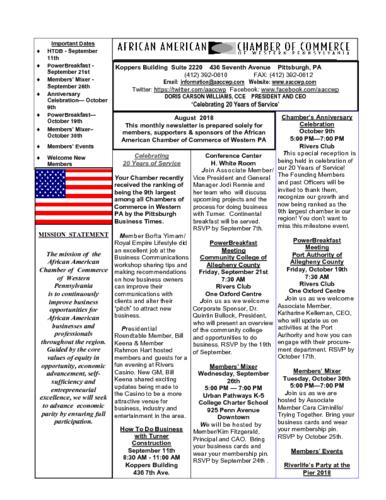 Chamber Newsletter