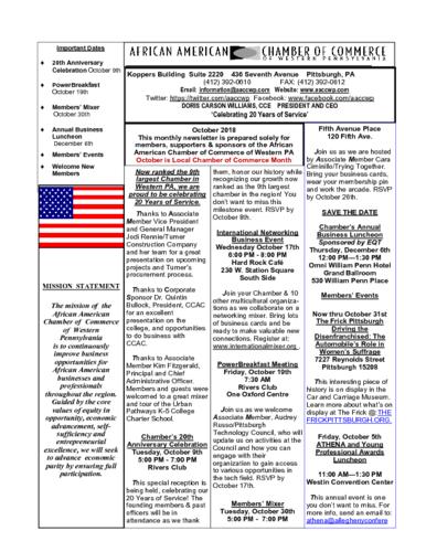 Chamber Newsletter