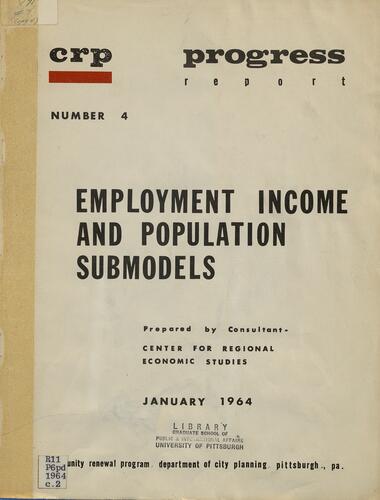 Employment Income and Population submodels