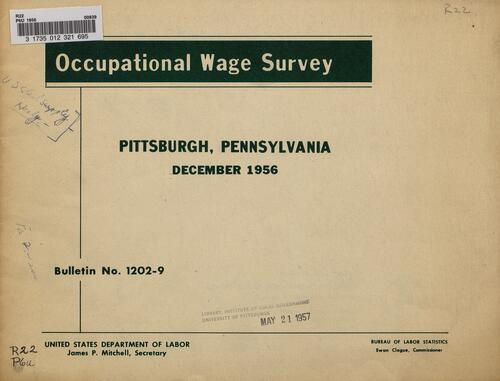 Occupational Wage Survey, U.S. Department of Labor