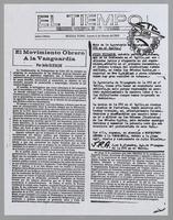 El movimiento obrero a la vanguardia. El Tiempo [The Workers Movement to the Vanguard. El Tiempo]