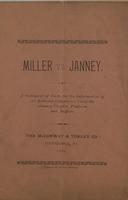 Muller vs. Janney. A statement of the Information of All Railroad Companies Using the Janney Coupler, Platform, and Buffers
