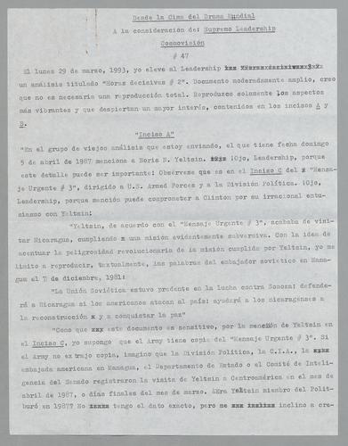 Desde la cima del drama mundial [At the Height of World Conflict]