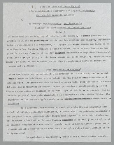 Desde la cima del drama mundial [At the Height of World Conflict]