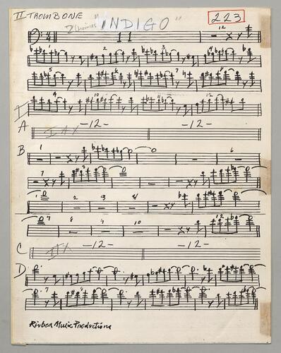 223 Indigo Second trombone