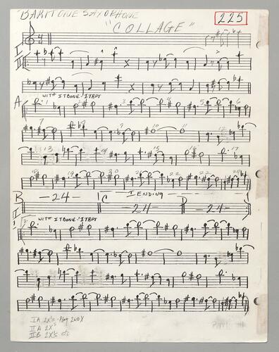 225 Collage Baritone sax