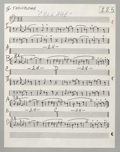 225 Collage Fourth trombone