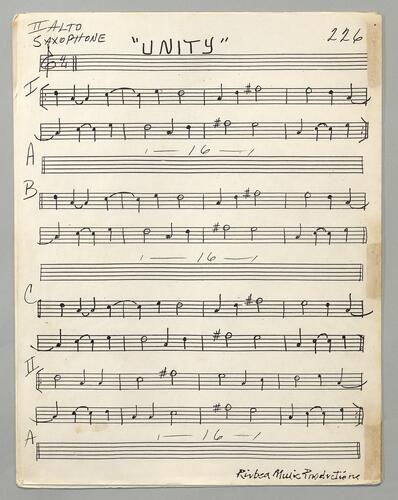 226 Unity Second alto sax