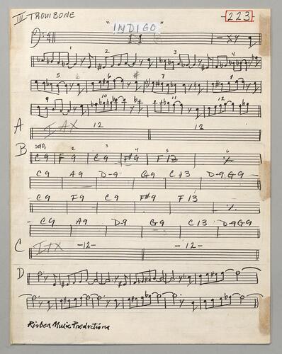 223 Indigo Third trombone