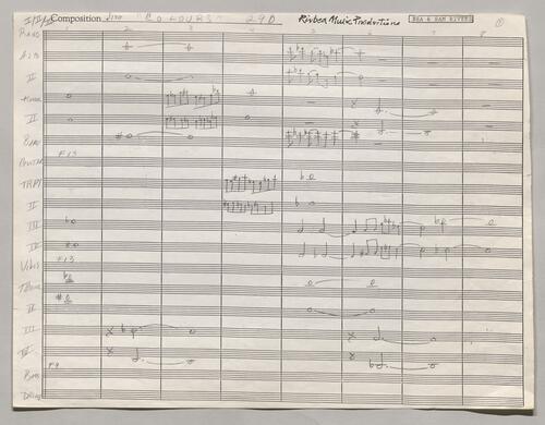 290 Arcs Manuscript Score