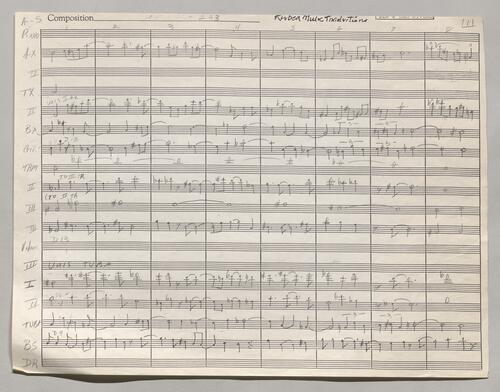 293 Beads Manuscript score