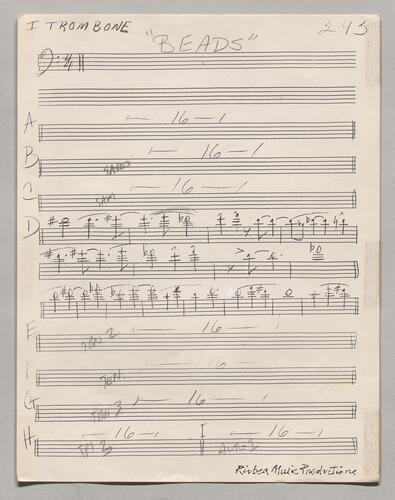 293 Beads First trombone