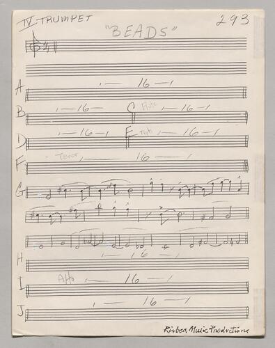 293 Beads Fourth trumpet