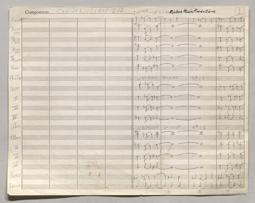 212 Convolution Full Manuscript score