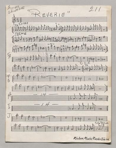 211 Reverie Second tenor sax