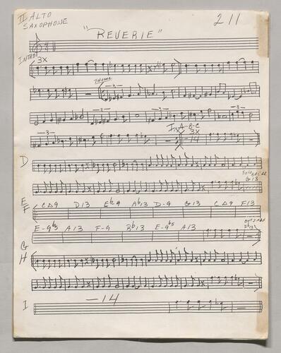 211 Reverie Second alto sax