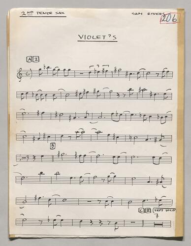 206 Violet's Second Tenor Sax