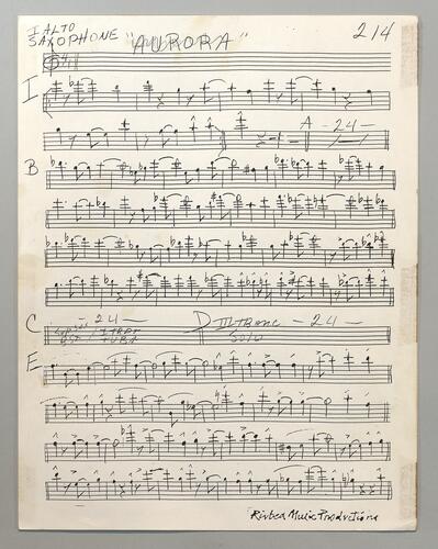 214 Aurora First Alto Sax