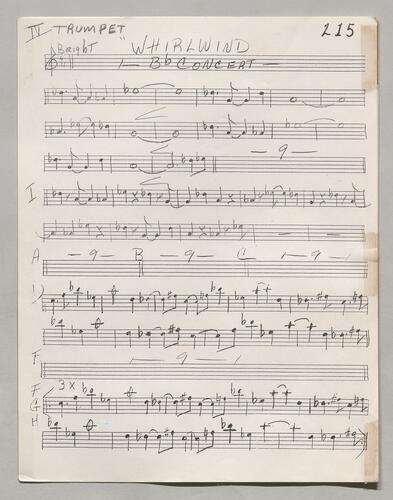 215 Whirlwind Fourth trumpet