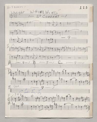 215 Whirlwind Third trumpet