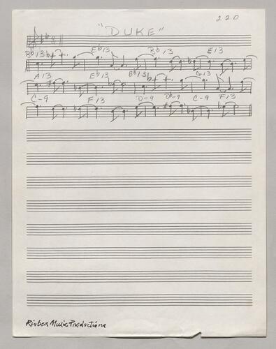 220 Duke Lead Sheet