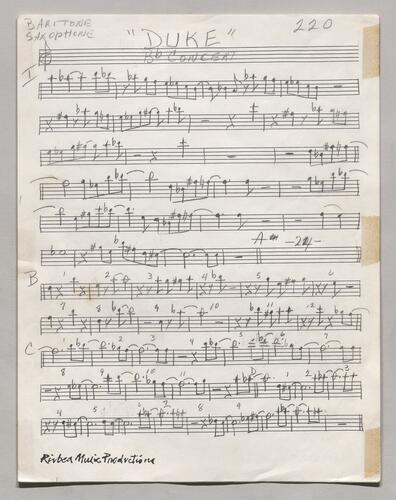 220 Duke Baritone sax