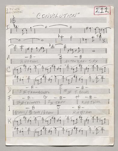 212 Convolution First Tenor Sax