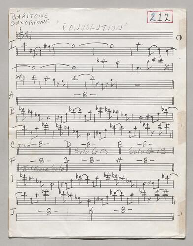 212 Convolution Baritone Sax