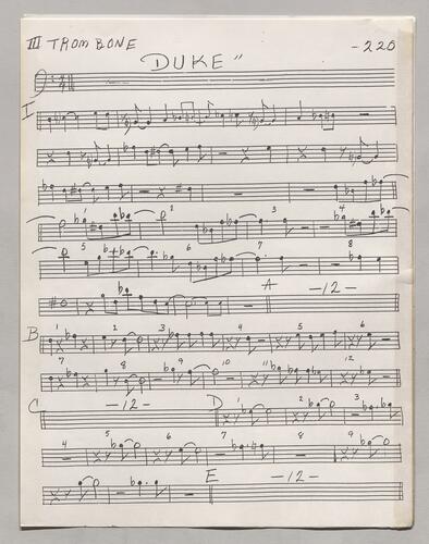 220 Duke Third trombone