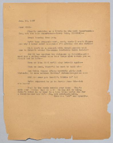 Martha Glaser Incoming Correspondence