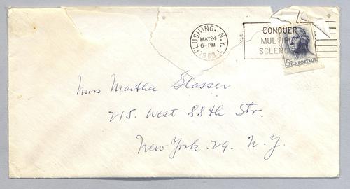 Martha Glaser Incoming Correspondence