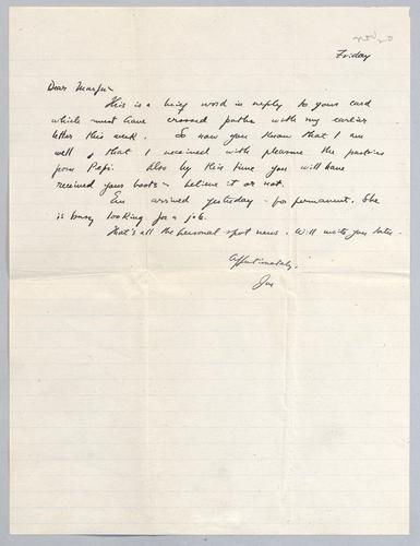 Martha Glaser Incoming Correspondence