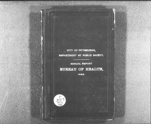 Department of Public Health Annual Report, 1895