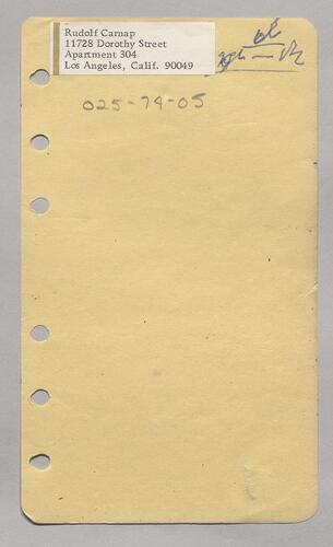 Diary (Correspondence)