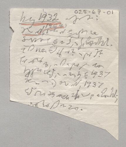 1. Diary - H. Thost (notes by Rudolph Carnap)