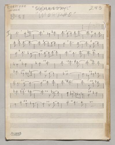 243 Morpho Baritone horn