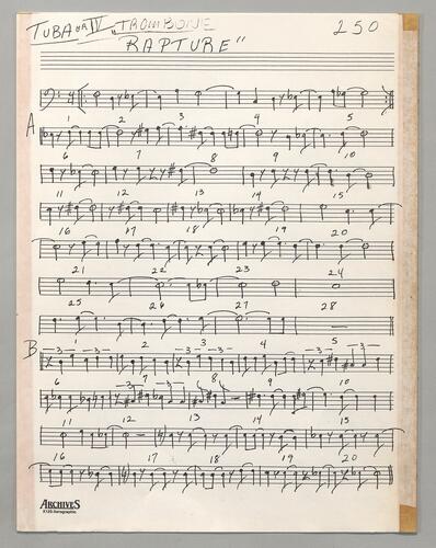 250 Rapture Fourth trombone or tuba