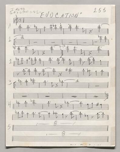 255 Evocation First Alto Sax