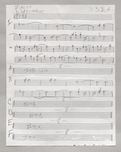 332 A, B, C Second Alto Sax