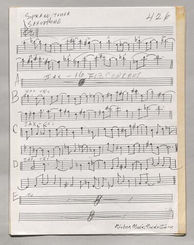 426 No title Sop-tenor sax