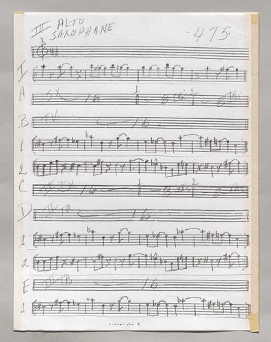 475 No title Third Alto sax
