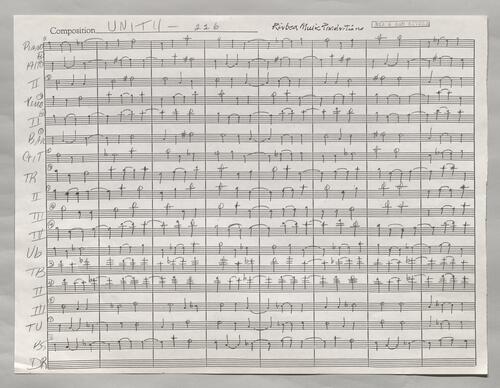 226 Unity Partial Manuscript score