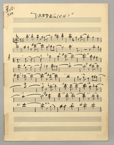 Dandelions First Baritone Sax