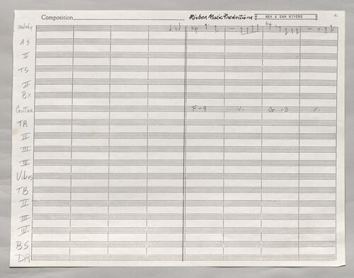 Nightfall Partial Manuscript Score