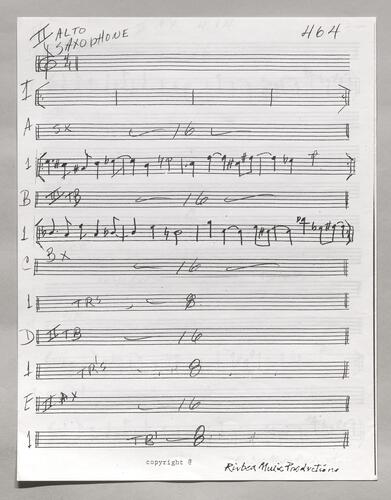 464 No title Second Alto sax